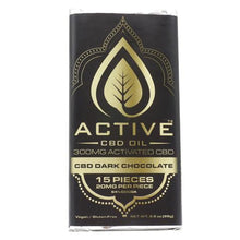 Load image into Gallery viewer, Active CBD Oil - Dark Chocolate Bar